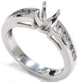 thumbnail image 1 of Monture de Bague de Fiançailles en Diamant 1/2 Ct en Or Blanc 14 K, 1 of 1