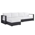 thumbnail image 1 of Modway Tahoe 3-Piece Outdoor Patio Furniture Sectional, White, 1 of 9