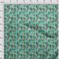 thumbnail image 4 of oneOone Polyester Spandex Turquoise Green Fabric Tropical Leaf Sewing Craft Projects Fabric Prints By Yard 56 Inch Wide, 4 of 5
