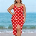 thumbnail image 4 of Sortie de Plage pour Femmes avec Sangle Ajustable, Fente Latérale Haute, Polyester Tissé Transparent, 1 Pce, 4 of 9