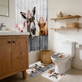 thumbnail image 4 of Hot Selling Bull Head Series Shower Curtain Set, Polyester Waterproof 4 Piece Bathroom Divider, 4 of 6