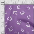 thumbnail image 2 of oneOone Viscose Chiffon Purple Fabric Floral Craft Projects Decor Fabric Printed By The Yard 42 Inch Wide, 2 of 4