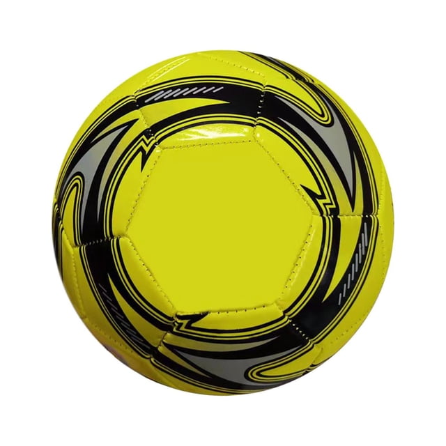 Almencla Soccer Ball Size 5 PU Leather Professional Official Match Portable Match Yellow