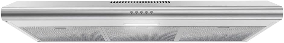 Streamline 36 in. Consoli Ducted Undermount Range Hood in Brushed Stainless Steel with Mesh Filters, Push Button Control, LED Light