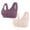 Purple, variant on Mrzvby Front Closure Bra for Women Front Buckle Bras Wireless Bra Women's Solid Color Without Steel Rims Front Opening Buckle Gathered Large Bra