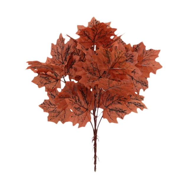 Birdeem Simulation Red Maple Leaf Indoor Garden Courtyard Decoration Engineering Plant Landscaping Fake Branches Plastic Green Plants