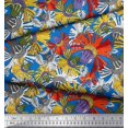 thumbnail image 3 of Soimoi Poly Georgette Fabric Flower Artistic Print Fabric by Yard 42 Inch Wide, 3 of 3