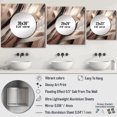 thumbnail image 4 of Designart "Ros茅 Gold Essence Embracing Lines I" Abstract Marble Square Mirror Wall Decor Modern - Large Gold Square Bathroom Mirror - Square Printed Wall Mirror Art, 4 of 5