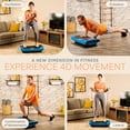 thumbnail image 4 of Lifepro Rumblex Pro 4D Vibration Plate Exercise Machine – Full Body Vibrating Plate for Weight Loss, Circulation, Recovery & Home Fitness Training - Blue, 4 of 8
