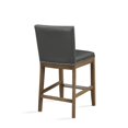 thumbnail image 3 of Somerville Gray Faux Leather Counter Stool with Nail Head Accents, 3 of 7