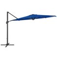thumbnail image 1 of CorLiving 11.5ft Deluxe Durable Canopy Offset Titling & Rotating Patio Umbrella with Aluminum Frame, 1 of 9
