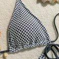 thumbnail image 3 of Cameland Ladies' Sexy Neck Hanging Bikini Split Fashion Beach Solid Color Swimsuit Set, 3 of 6