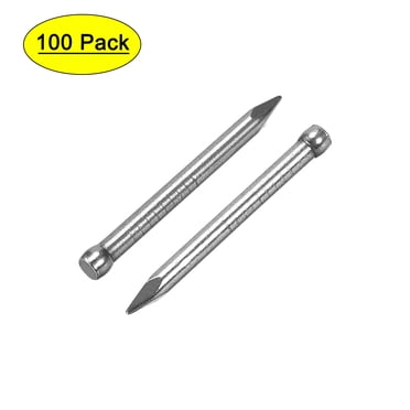 Unique Bargains Finishing Nails Hand-Drive Hardware Carbon Steel Nail 25mm 1-inches 100 pcs