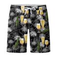 thumbnail image 1 of Men Loose Short Trousers  Drawstring Casual Party Street Sports Pants Beach Pool Summer Trousers, 1 of 4