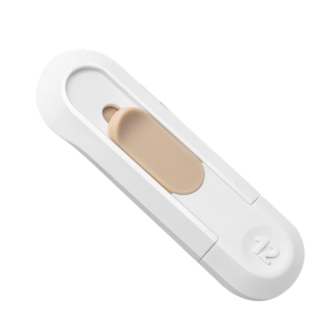 1Pcs Couteau de Poche Portable Sécuritaire Robuste à Retrait Automatique Sans Caisse Couteau à Stylo pour Étudiant Papeterie de Bureau
