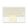 thumbnail image 1 of Bluetooth Keyboard Round Cap Keyboard Portable BT Wireless Keyboard With Touchpad For Android PC Tablet, 1 of 5
