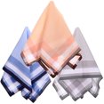 thumbnail image 1 of 3pcs Pocket Square Tea Party Handkerchief Bridal Shower Gift Retro Men Bandana, 1 of 8