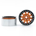 thumbnail image 2 of Moobody Aluminum Alloy Wheel Rim Beadlock Wheel Rims Hub 4pcs Replacement for 1/10 TRX4 Axial SCX10 90046 SCX10 III AXI03007 AXI03003 RC Car, 2 of 7