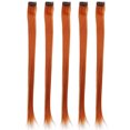 thumbnail image 2 of Clip In Hair Extensions, 5pcs 55cm Colored Clip In Hairpiece Hair Extensions For Women High Temperature Synthetic Hair For Party and Cosplay Use, 2 of 7