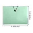 thumbnail image 3 of Btomtd A4 Accordion File Bag 12 Grids Large Capacity Test Paper And Tickets Storage Bag Multi Layer Transparent Office Classification Folder, Green, 3 of 6