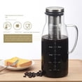 thumbnail image 3 of 2X Cold Brew Coffee Maker,Iced Tea Pitcher Infuser with Lid&Scale,Dual Use Filter Coffee Pot ,51Oz/1.5L, 3 of 6