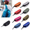 thumbnail image 3 of HEVIRGO Fashion Portable Zipper Eye Glasses Clam Shell Sunglasses Protect Hard Case Box, 3 of 10