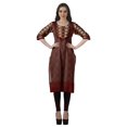 thumbnail image 3 of Moomaya Kurti de Designer Bollywood pour Femmes, Kurta Tunique Imprimée Longueur Genou, 3 of 6