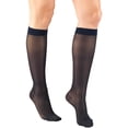 thumbnail image 1 of Truform Sheer Knee High Stockings: 15 - 20 mmHg, Navy, Small, 1 of 7