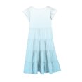 thumbnail image 5 of Tranfacy Robes d'Été pour Ados, Robes pour Filles Taille 10-12, Robe d'Été pour Filles 6-15 Mode Robe à Dégradé de Couleurs avec Poches Manches Courtes Col Rond Robe Trapèze, 5 of 5