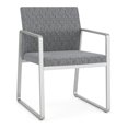 thumbnail image 1 of Gansett Reception Waiting Room Healthcare Guest Chair / Silver Steel / Gray, 1 of 5