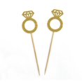 thumbnail image 3 of Darling Souvenir| Wedding Engagement Ring Cupcake Toppers| Party Dessert Decorations - Pack Of 40, 3 of 3