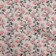 thumbnail image 1 of oneOone Tissu Popeline de Coton Rouge Clair Floral Rétro Matériel de Robe Tissu Imprimé Tissu au Mètre 42 Pouces de Large, 1 of 5
