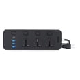 thumbnail image 2 of Socket USB Plug Board For Home Office Dormitory Travel Multi-functional Patch Panel Multi Hole Toggle Wiring Plug Board,Black&friday Deals 2024,Cyber&Monday Deals 2024,PENDANE,Black, 2 of 6