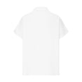 thumbnail image 4 of asjyhkr Blouses for Women Button down Short Sleeve T Shirt Solid Color Fashion Summer Tops Solid Color, 4 of 5