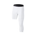 thumbnail image 4 of Mens 3/4 Compression Pants Workout Leggings Tights Base Layer Pants for Running XL White Left Long, 4 of 8