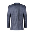 thumbnail image 4 of Faithtur Men's Blazer Plaid/Plain Color Lapel Long Sleeve Button Suit Coat, 4 of 8