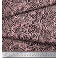 thumbnail image 2 of Soimoi Pink Rayon Fabric Leopard & Wild Animal Skin Printed Fabric 1 Yard 56 Inch Wide, 2 of 3