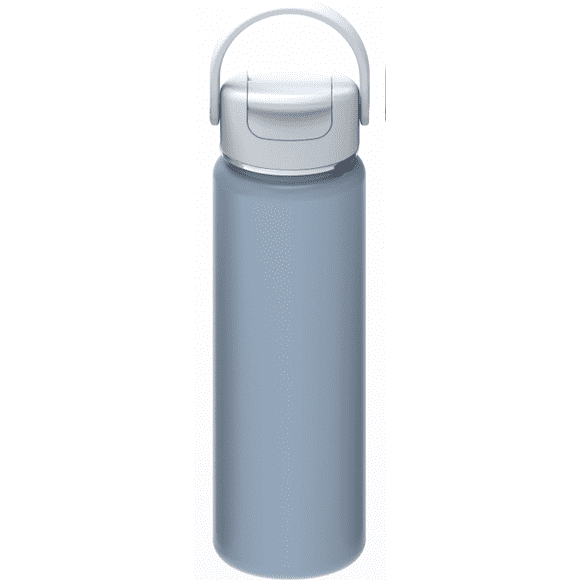 Mainstays 24 fl oz Blue Double Wall Vacuum Insulated Stainless Steel Water Bottle with Leakproof Lid, Fits Car Cup Holder for Travel & Daily Use, Back to School Supplies