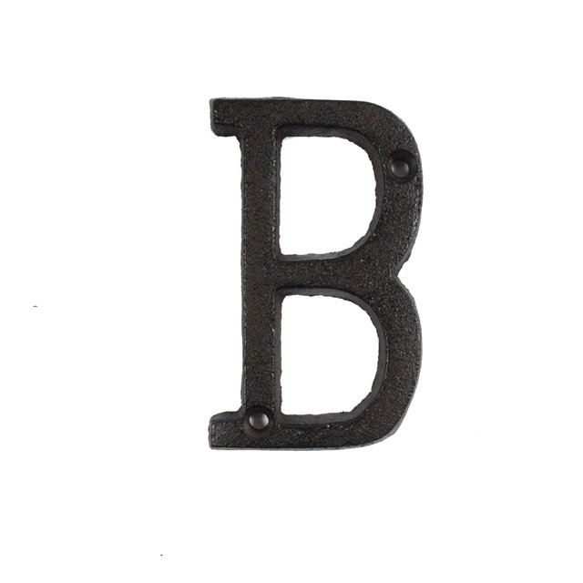 CAROOTU Metal Letters Numbers Cast Iron Decoration House Sign Doorplate DIY Cafe Wall