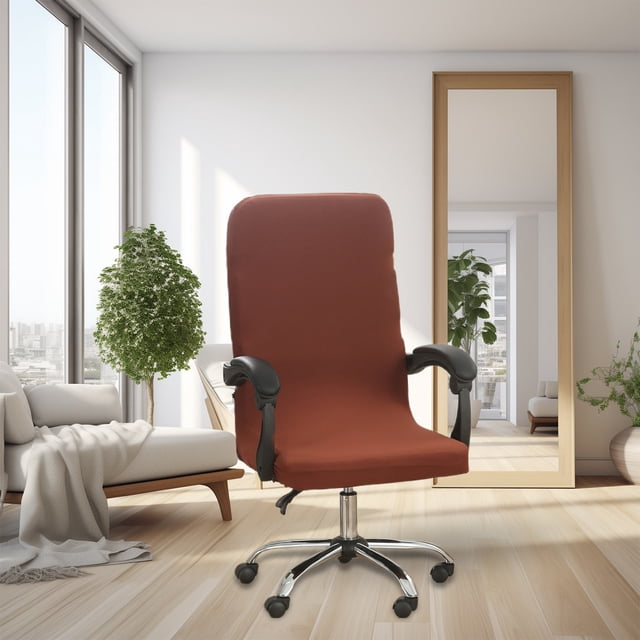 Solid Color Brushed High Elastic Chair Cover Soft And Comfortable Chair Seat Cover -proof And- Chair Slipcover Suitable For Dining Chair