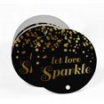 thumbnail image 2 of Inkdotpot Pack Of 100 Let Love Sparkle Wedding Favor Paper Tags Craft Real Gold Foil Hang Tags, 2 of 6