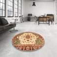 thumbnail image 3 of Ahgly Company Indoor Rectangle Abstract Yellow Orange Oriental Area Rugs, 2' x 4', 3 of 6
