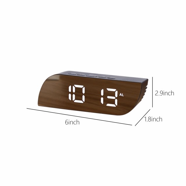 Digital Alarm Clock with Led Night Light Digital Clock Large Display, Led Alarm Electric Clocks Surface for Makeup with Diming Mode Alarm Clock with Night Light Digital Clock Large Display
