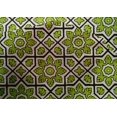 thumbnail image 4 of oneOone Cotton Silk Lime Green Fabric Geometric & Floral Block Fabric For Sewing Printed Craft Fabric By The Yard 42 Inch Wide, 4 of 4