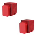 thumbnail image 2 of mmirethe Étui en Cuir Élégant 100 Cartes pour Cartes de Visite Professionnelles Rouge 2Set, 2 of 6