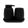thumbnail image 1 of Mainstays 3-Piece Bathroom Accessory Set, Black,, 1 of 11
