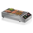 thumbnail image 1 of 1800W Electric Indoor Grill with Removable Griddle, Smokeless Stainless Steel Countertop BBQ Grill with Adjustable Temperature 122-572F, Portable Commercial Cooking for Home Restaurant Camping Party, 1 of 7