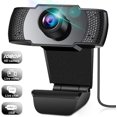 thumbnail image 1 of Webcam, Webcam with Microphone, Full 1080P HD Video Webcam, Streaming Computer Web Camera , USB Computer Webcam for Video Calling, Online Classes, 1 of 7