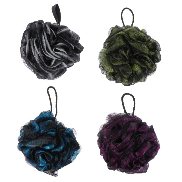 4pcs Supple Foaming Bath Ball Bath Back Scrubbing Tools Bathing Supplies