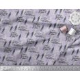 thumbnail image 3 of Soimoi Purple Rayon Fabric Men & Direction Compass Holiday Printed Craft Fabric by the Yard 42 Inch Wide, 3 of 3